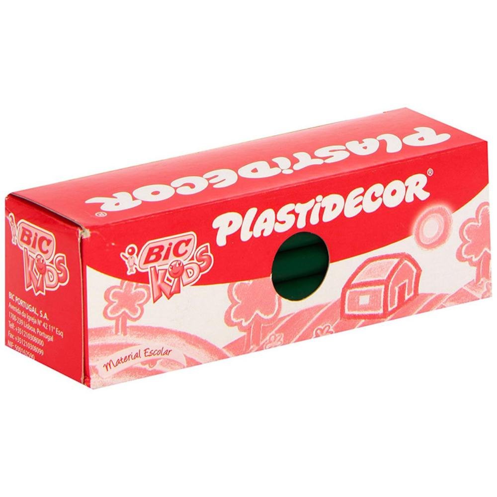 Ceras Plásticas Bic Plastidecor Kids Verde Oscuro 25 ud.