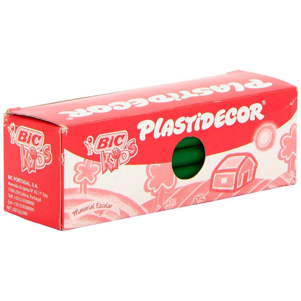 Ceras Plásticas Bic Plastidecor Kids Verde 25 ud.