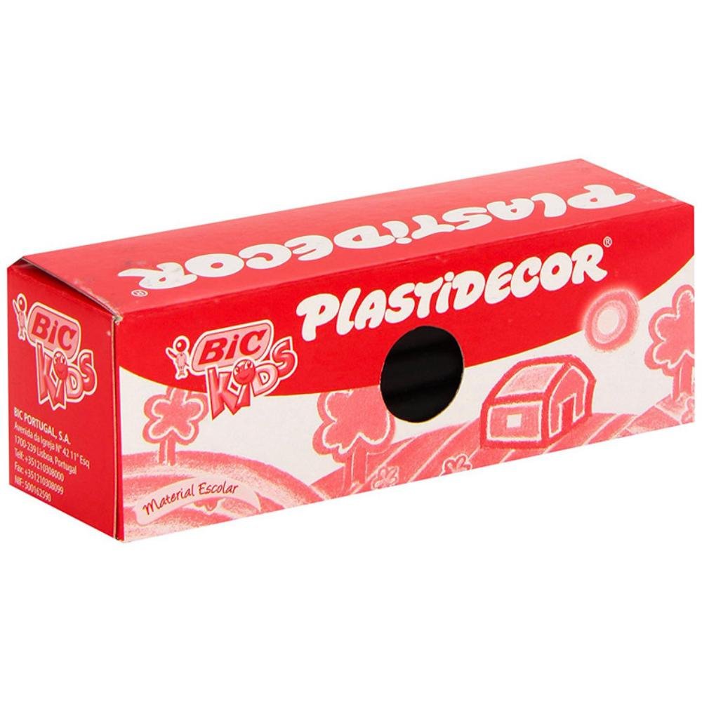 Ceras Plásticas Bic Plastidecor Kids Negro 25 ud.
