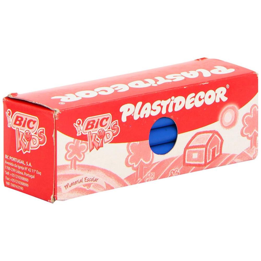 Ceras Plásticas Bic Plastidecor Kids Azul Claro 25 ud.