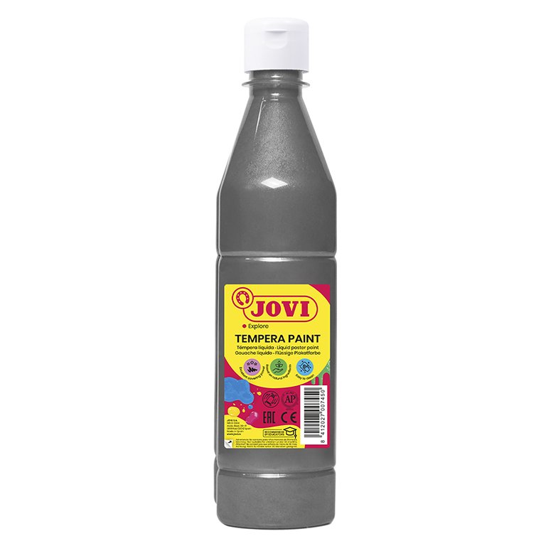 Témpera Jovi Metálica 500 ml Plata