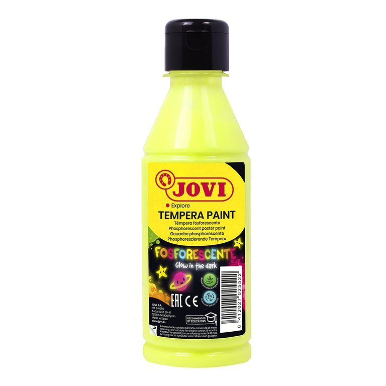 Témpera Jovi Fluorescente 250 ml Amarillo