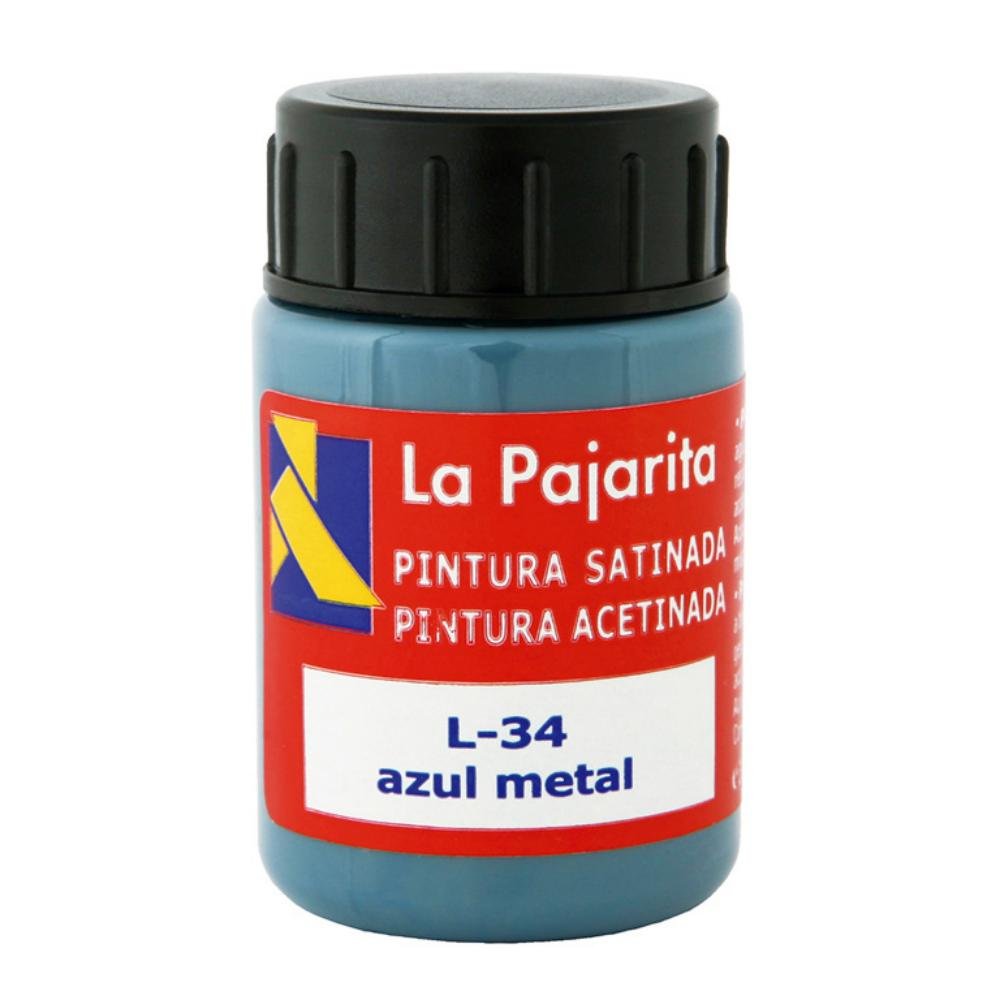 Témpera La Pajarita 35 ml Azul Metálico