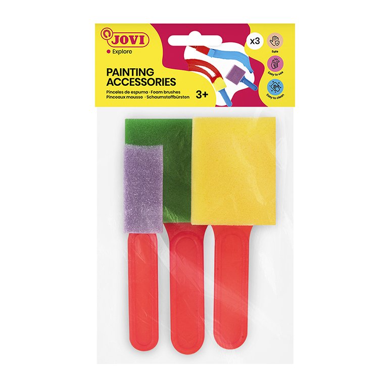 Pincel Espuma Jovi 3 ud.