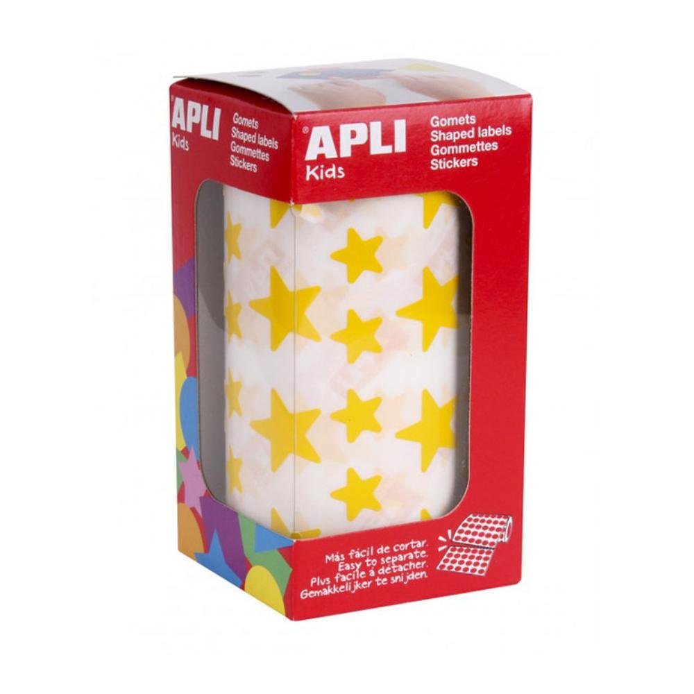 Gomets Formas Geométricas Apli Estrellas Amarillo