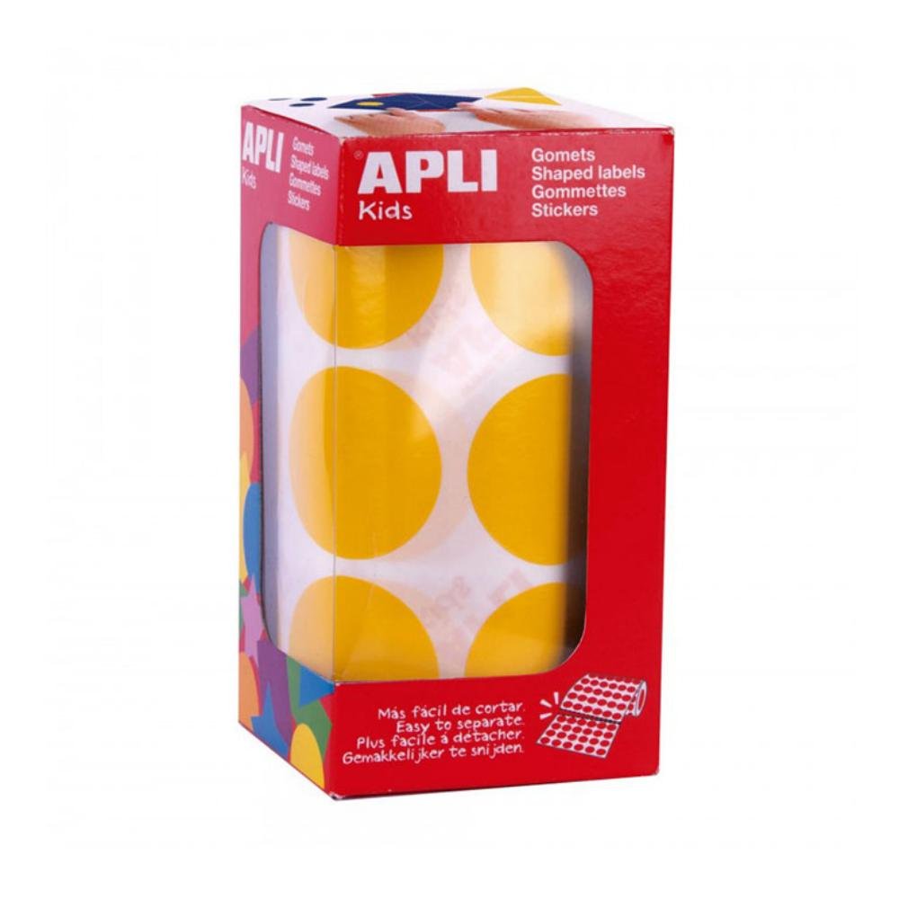 Gomets Formas Geométricas Apli Redondo 33 mm Amarillo