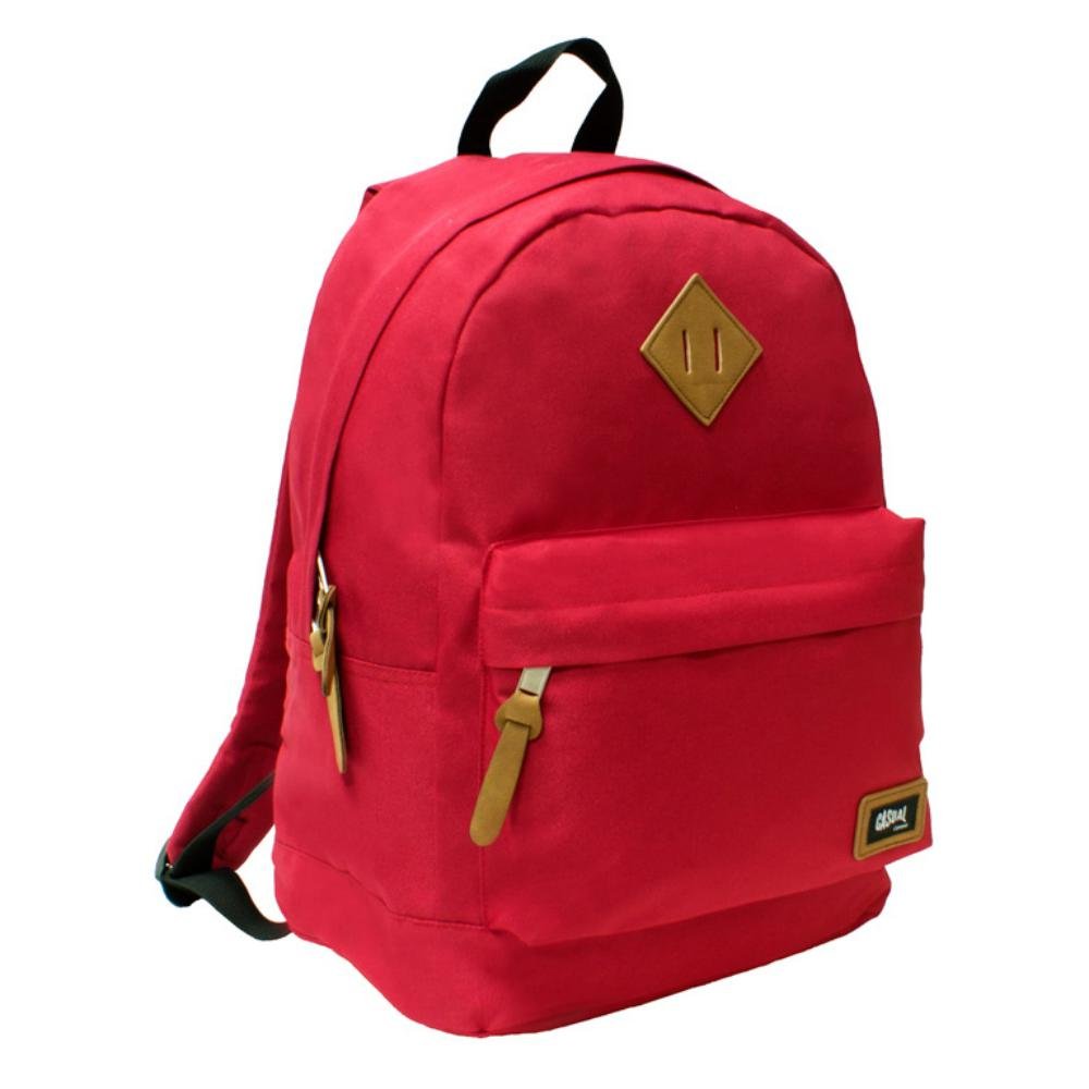 Mochila Casual Campus College Roja