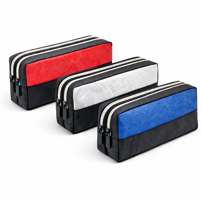 Portatodo Campus University Rectangular Efecto Papel 2 Cremalleras 3 Colores