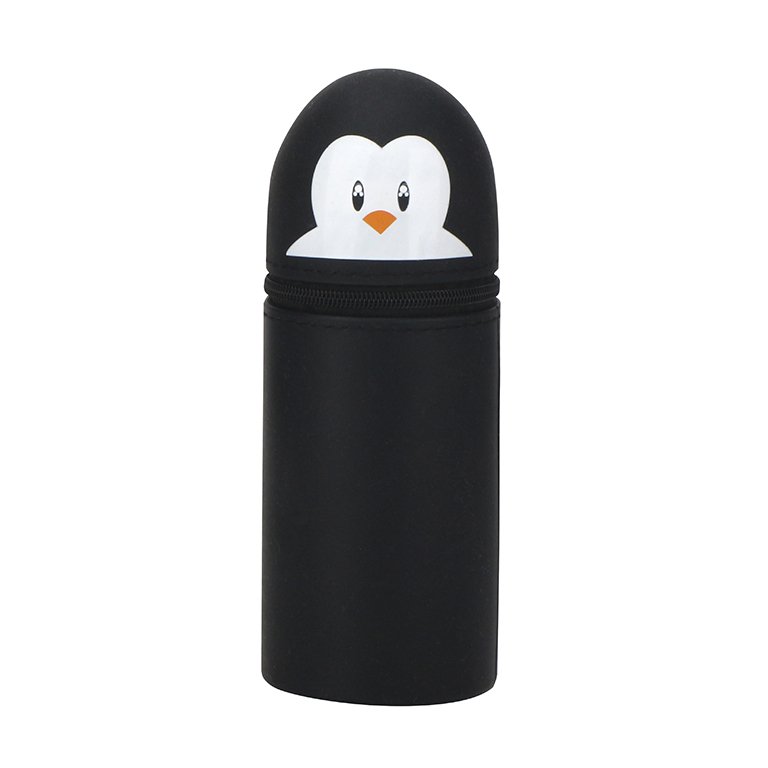 Portatodo Campus Silicona Buddy Pets Pingüino Negro