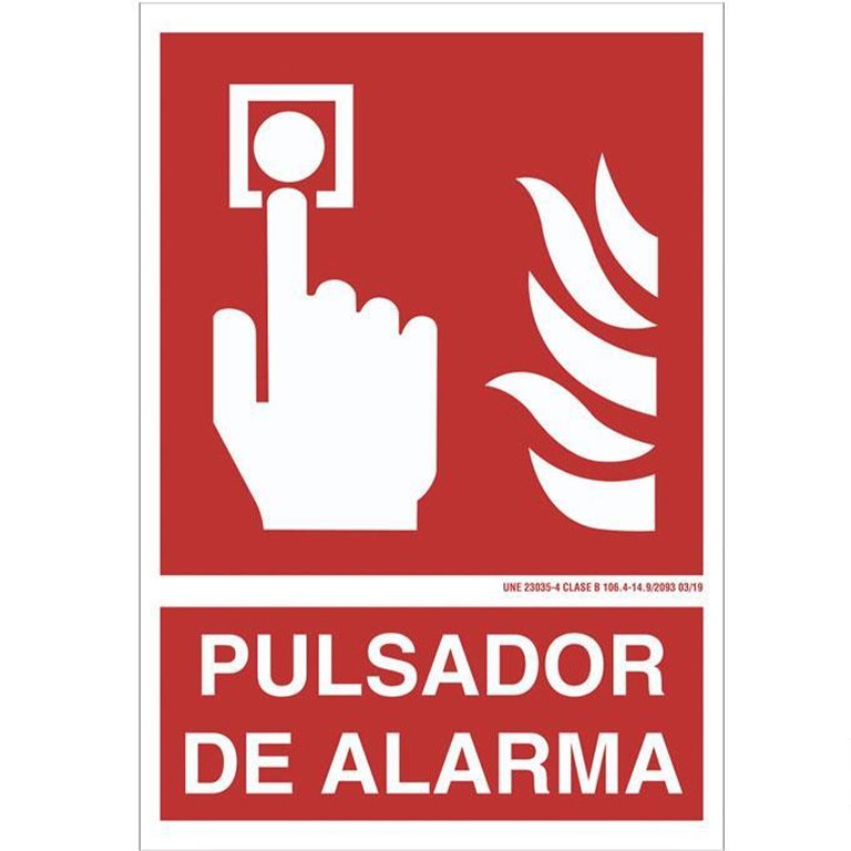 Pictograma Cofan Pulsador de Alarma