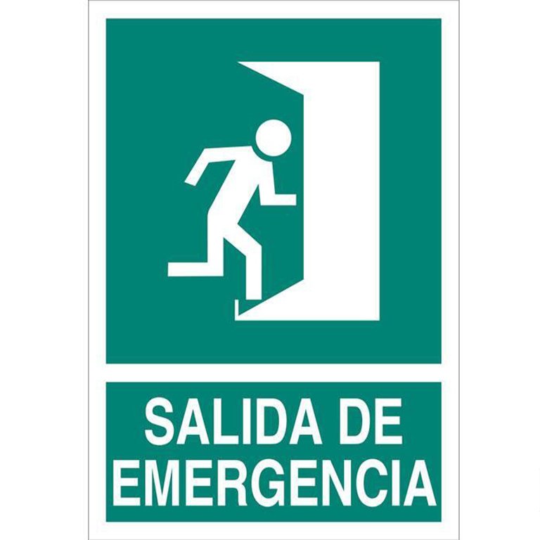 Pictograma Cofan Salida de Emergencia Derecha
