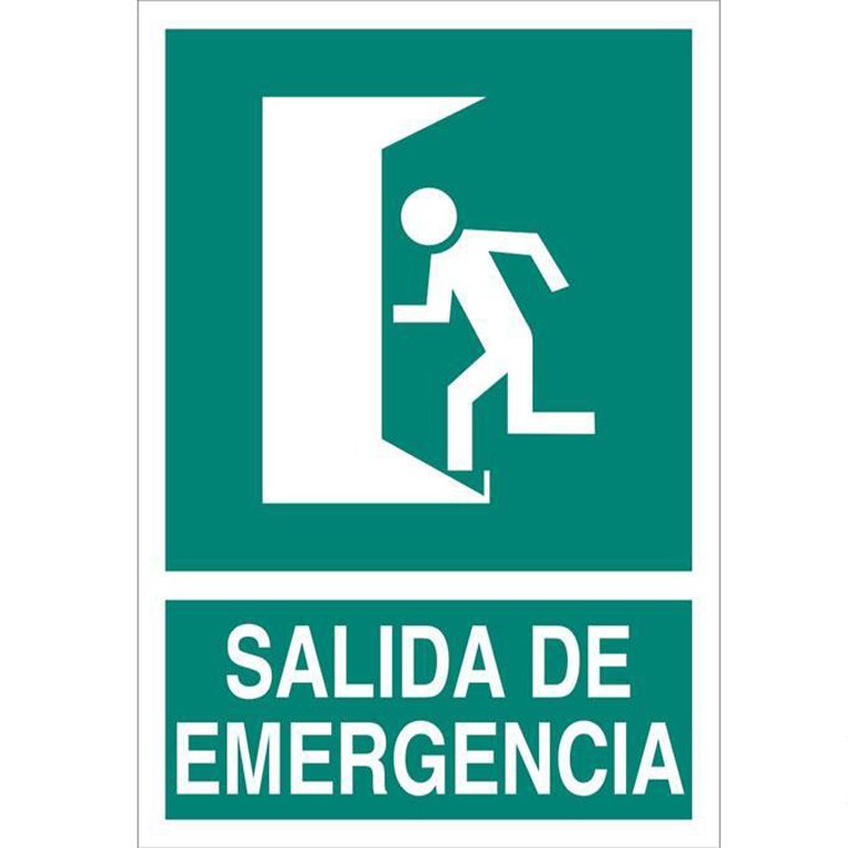 Pictograma Cofan Salida de Emergencia Izquierda