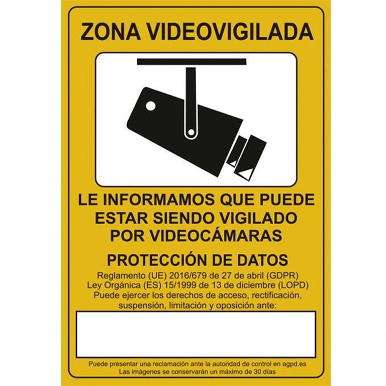 Pictograma Cofan Señal de Videovigilancia