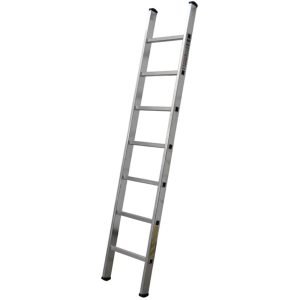 Escalera Simple Aluminio 9 Peldaños 250 cm