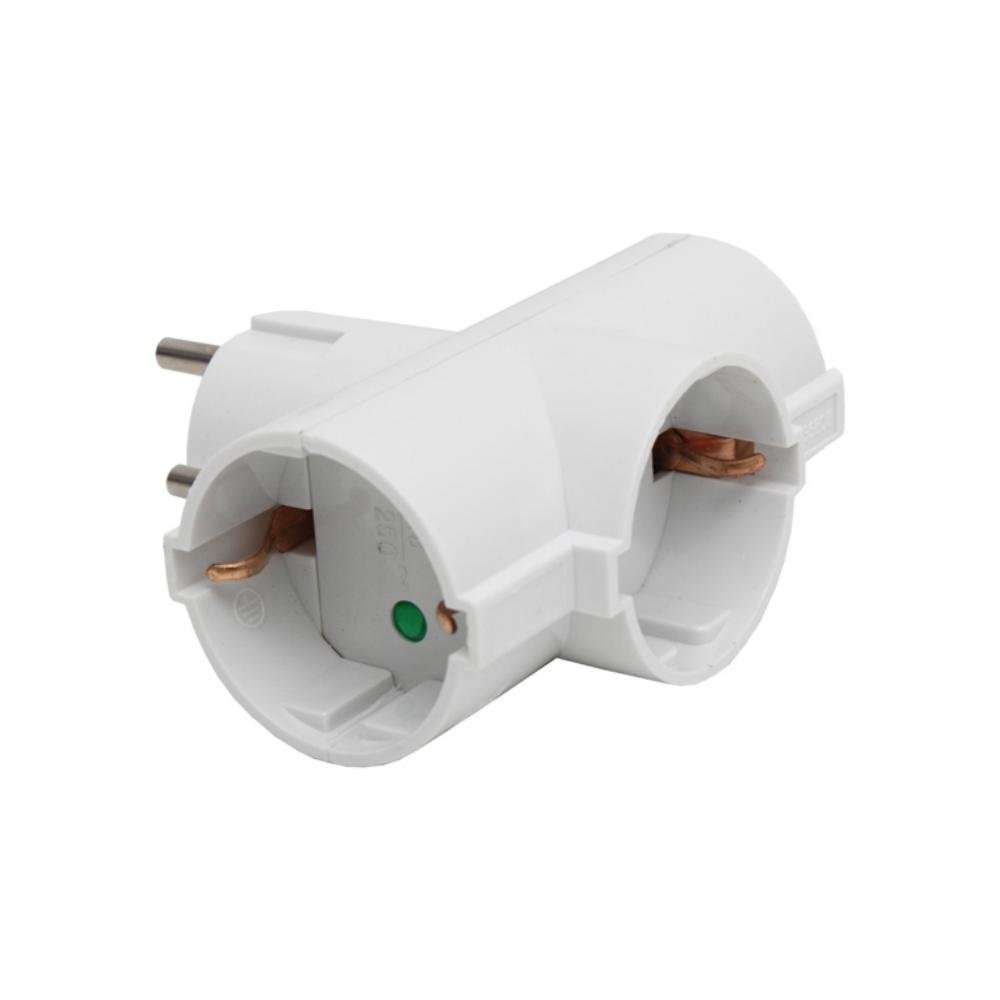 Adaptador Schuko 3 Vías Cofan