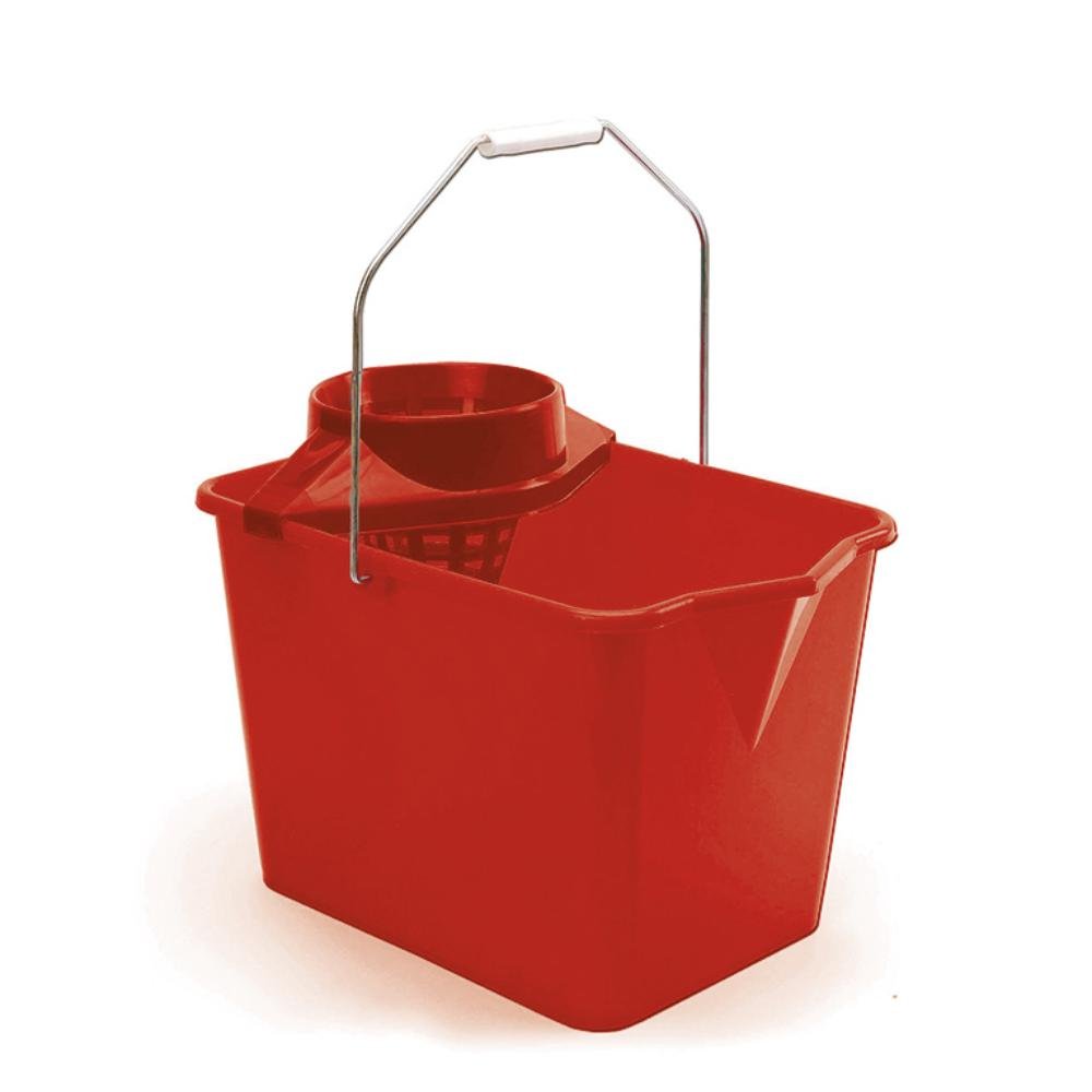Cubo Escurridor Fregonas Rojo 12 L