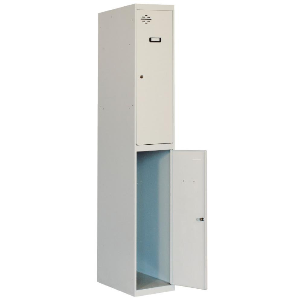 Taquilla Metálica Simon Rack 2 Puertas Gris