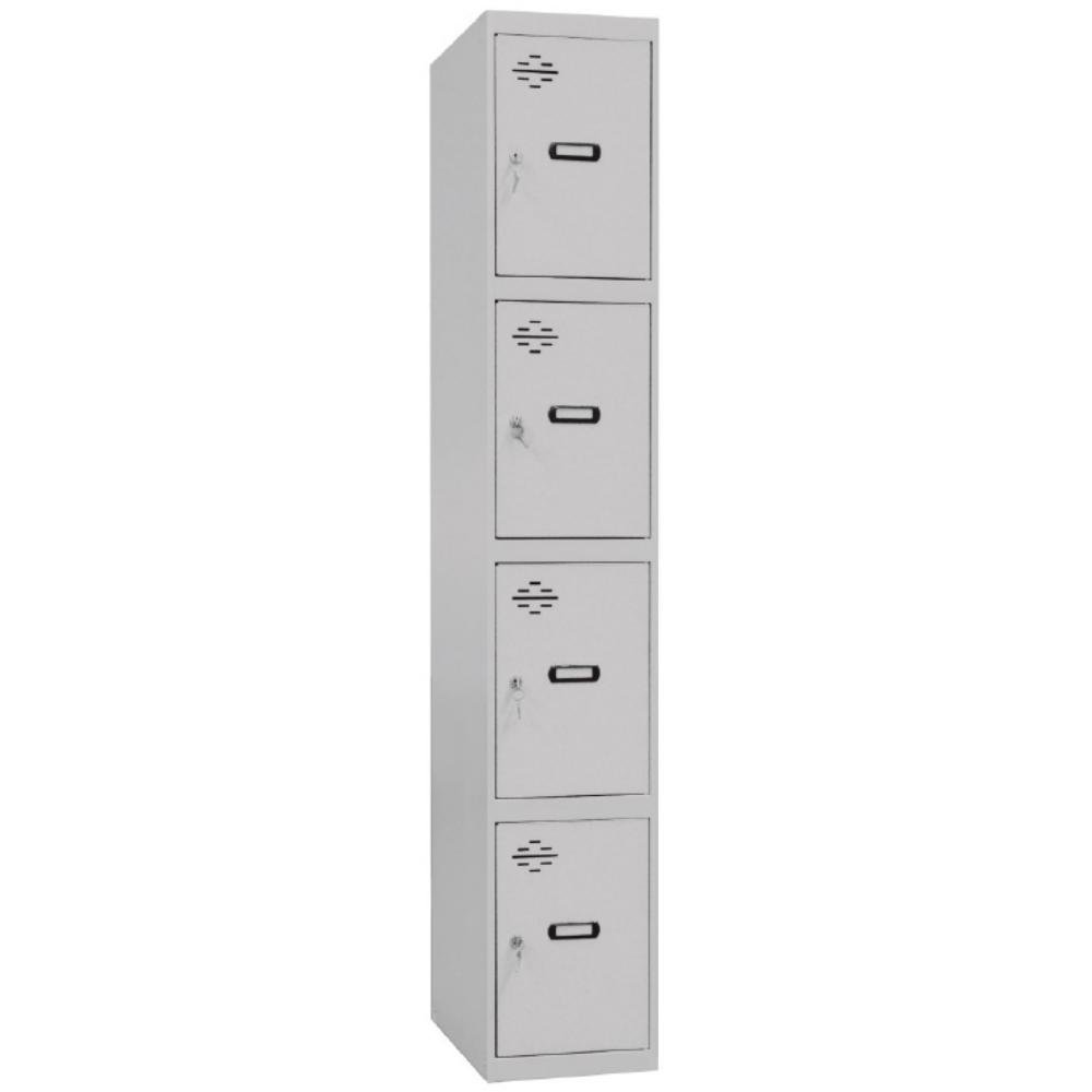 Taquilla Metálica Simon Rack 4 Puertas Gris