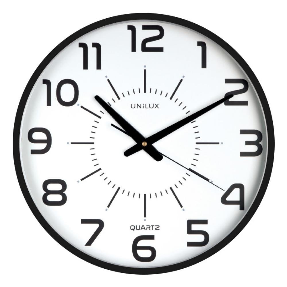 Reloj Pared Unilux MaxiPop Negro