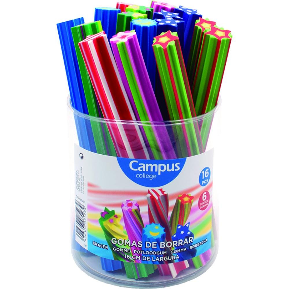 Goma de Borrar Campus College Stick 6 Diseños