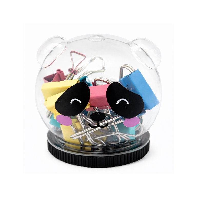 Pinza Sujetapapeles Reversible Campus University Colores Panda 19 mm 16 ud.