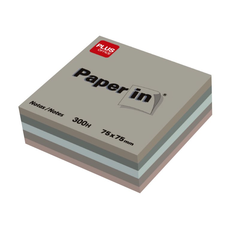 Bloc Notas Adhesivas Paper In Plus Office 75 x 75 mm Colores Tierra 300 Hojas