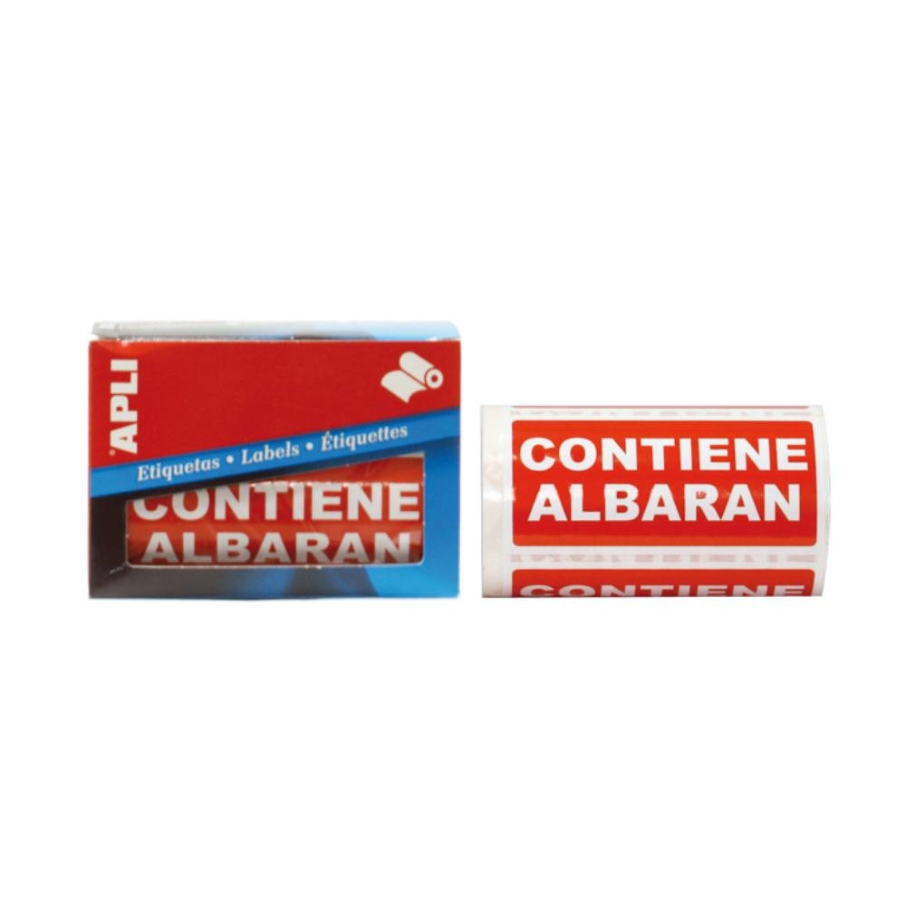 Etiquetas Envío Contiene Albarán Apli 50 x 100 mm 200 ud.