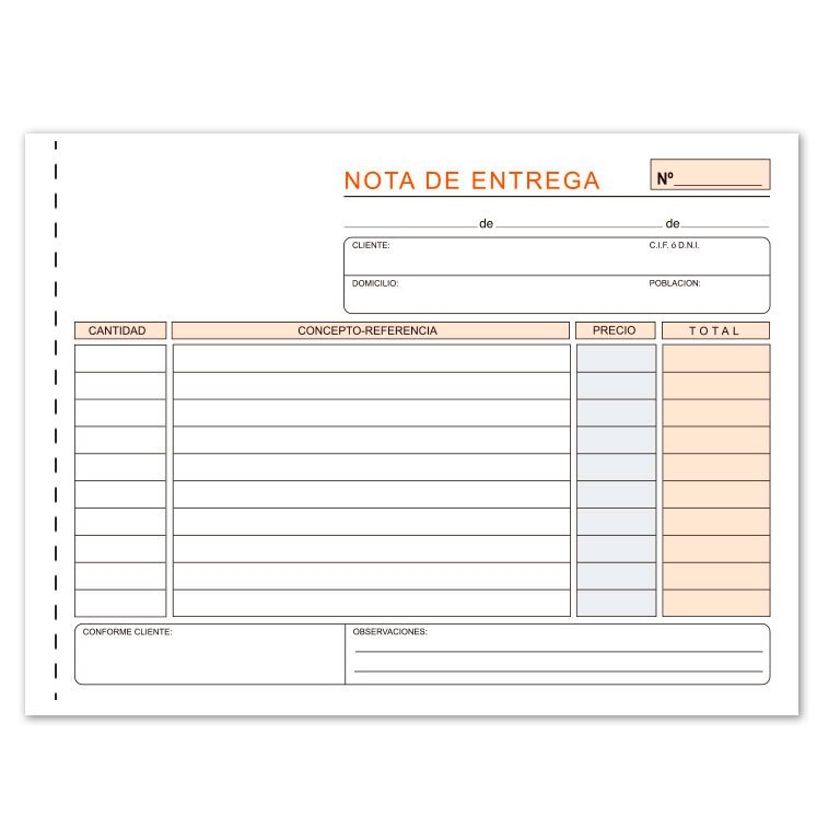 Talonario Entregas Plus Office 207 x 145 mm Duplicado 50 Juegos