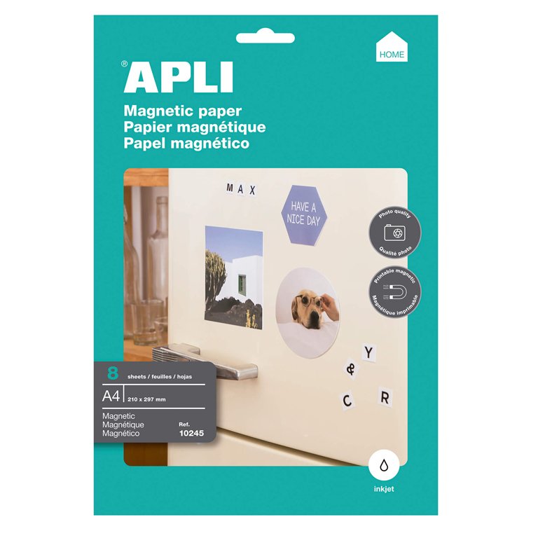 Papel Magnético A4 Apli 640g 8 Hojas