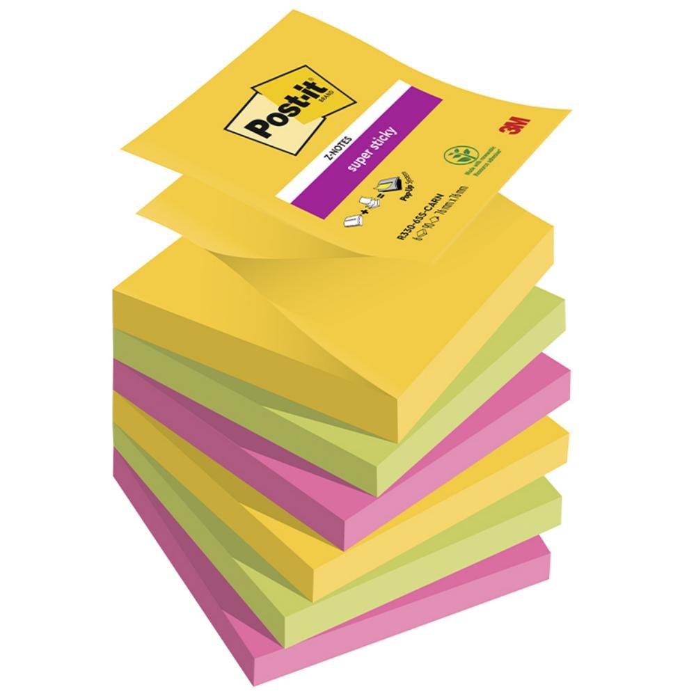 Bloc Notas Adhesivas Z-Notes Post-It 76 x 76 mm Río de Janeiro 540 Hojas