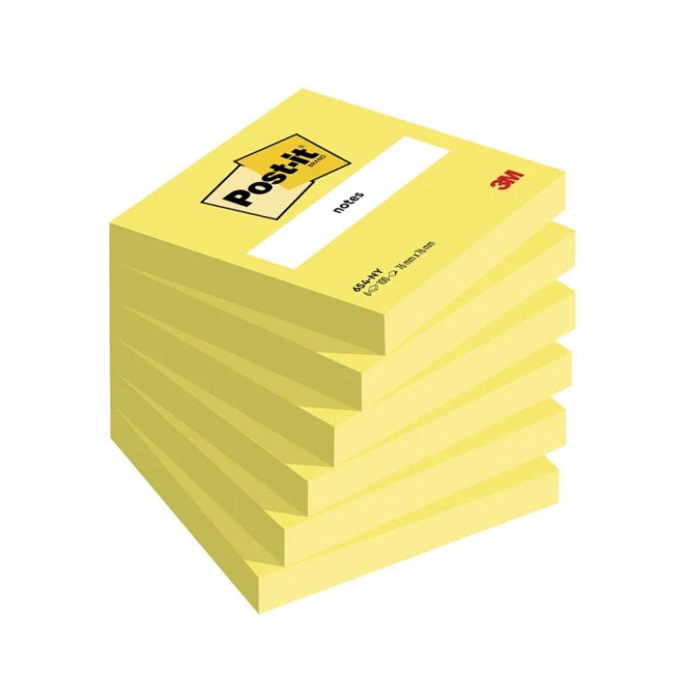 Bloc Notas Adhesivas Post-It 76 x 76mm Amarillo Neón 100 Hojas