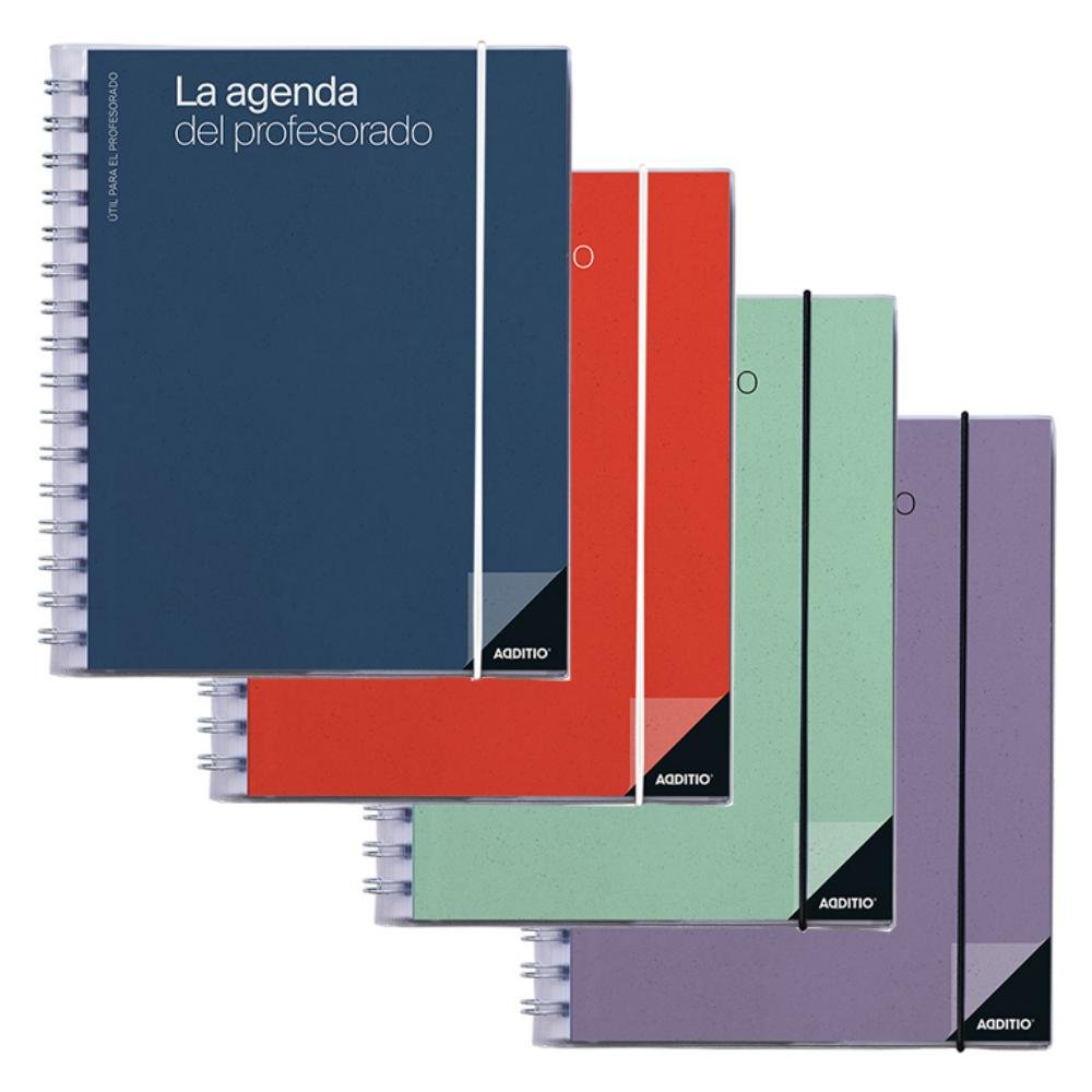 Agenda Profesorado Additio A5 Castellano Colores Surtidos