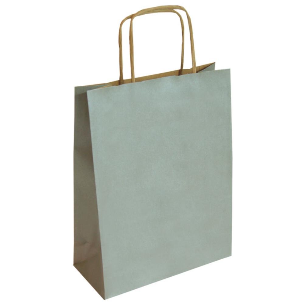Bolsa Papel Kraft Plata Pequeña