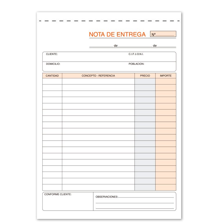 Talonario Entregas Plus Office 145 x 207 mm Triplicado 50 Juegos