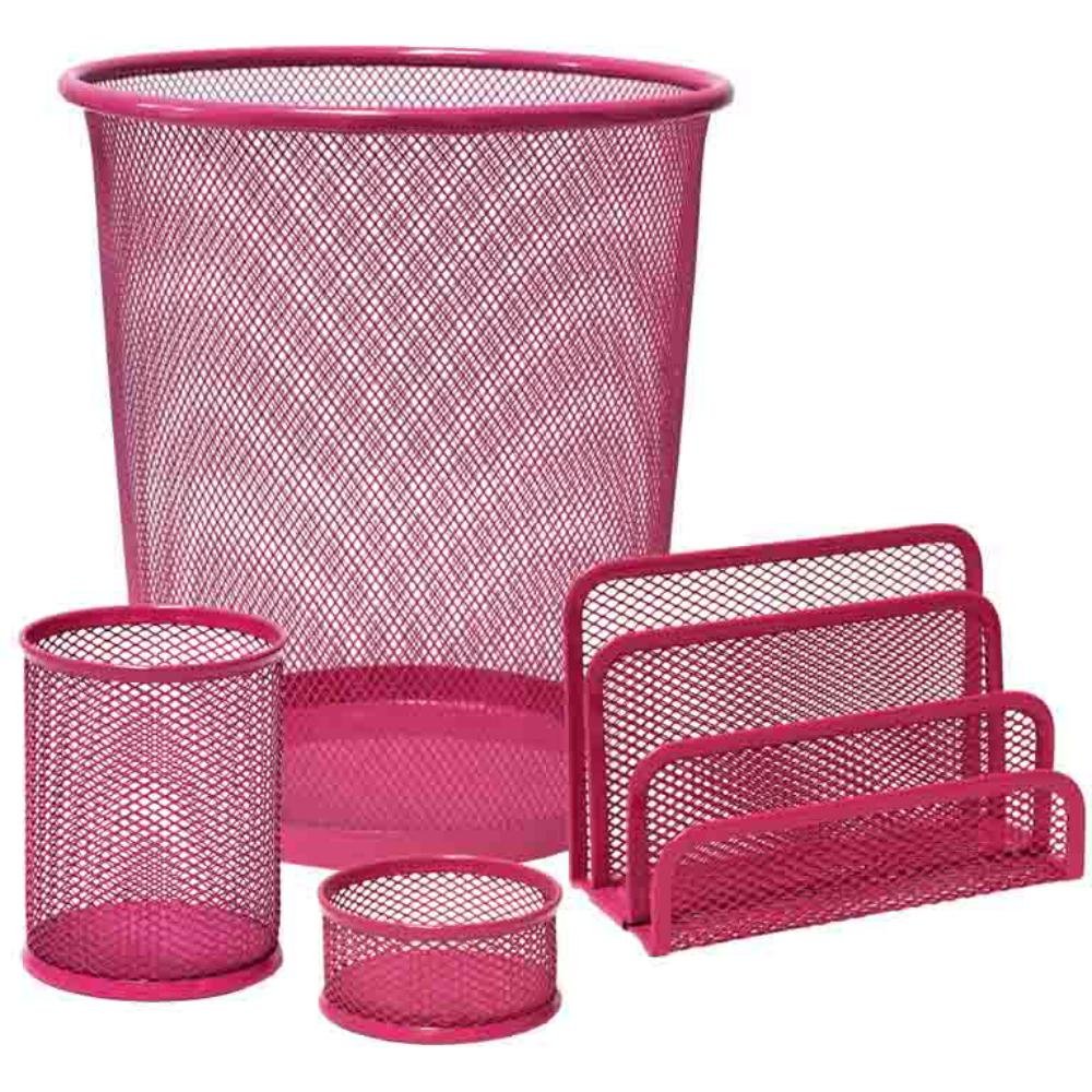 Set Escritorio 4 Piezas Plus Office Rosa