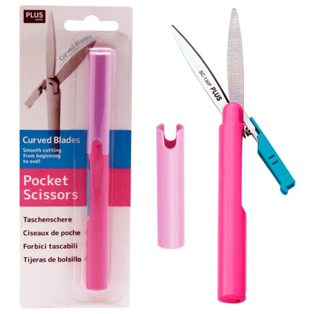 Tijera Bolsillo Plus 135 mm Rosa