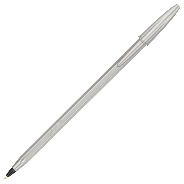 Bolígrafo Tinta Aceite Bic Cristal Edición Glace Plateado