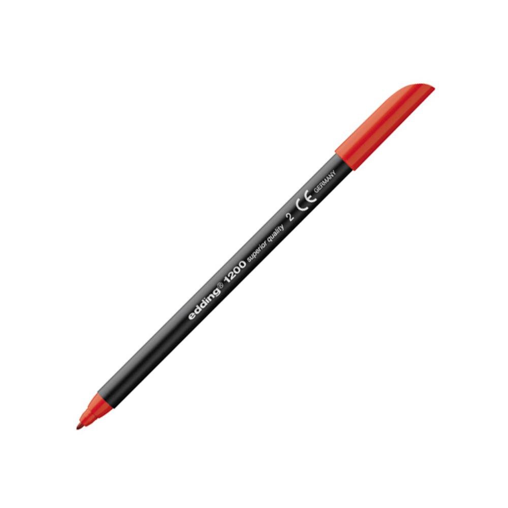 Rotulador Punta Fibra Edding 1200 Rojo