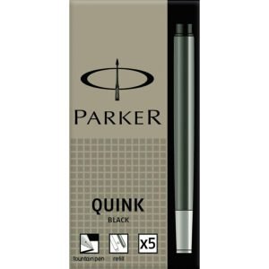Cartucho Tinta Pluma Parker Negro 5 ud.