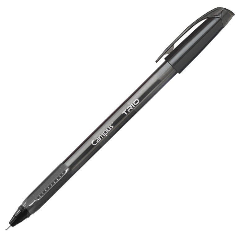 Bolígrafo Tinta Fluida Viscosa Campus Trio Negro