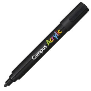 Rotuladores Acrílicos Campus Acrylic Negro 4 ud.