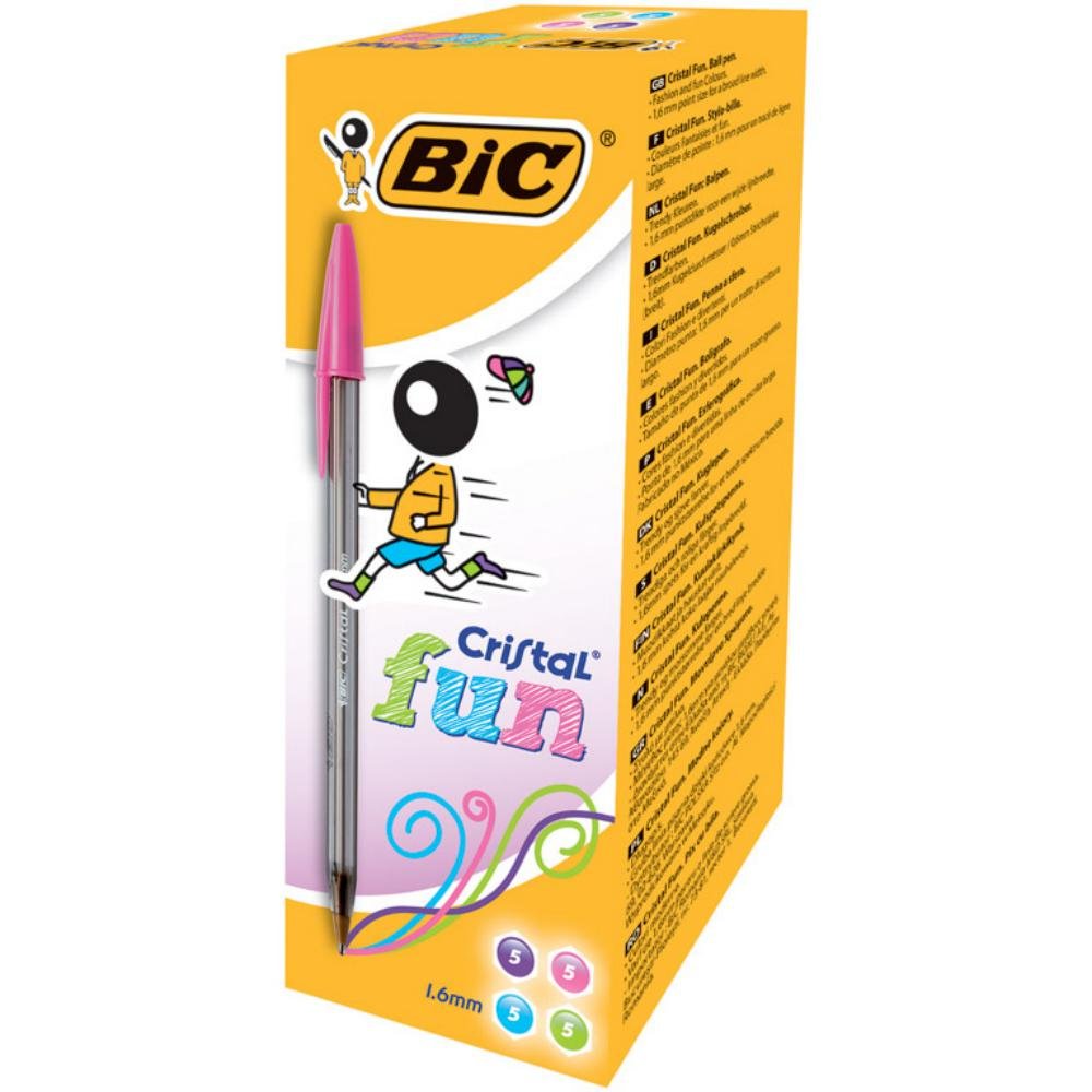 Bolígrafo Tinta Aceite Bic Cristal Fun Colores Surtidos