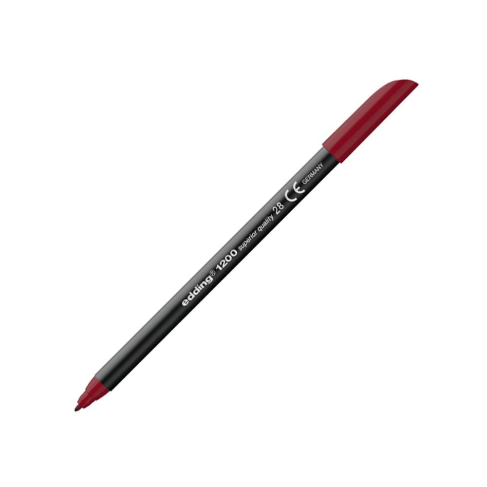 Rotulador Punta Fibra Edding 1200 Rojo Inglés