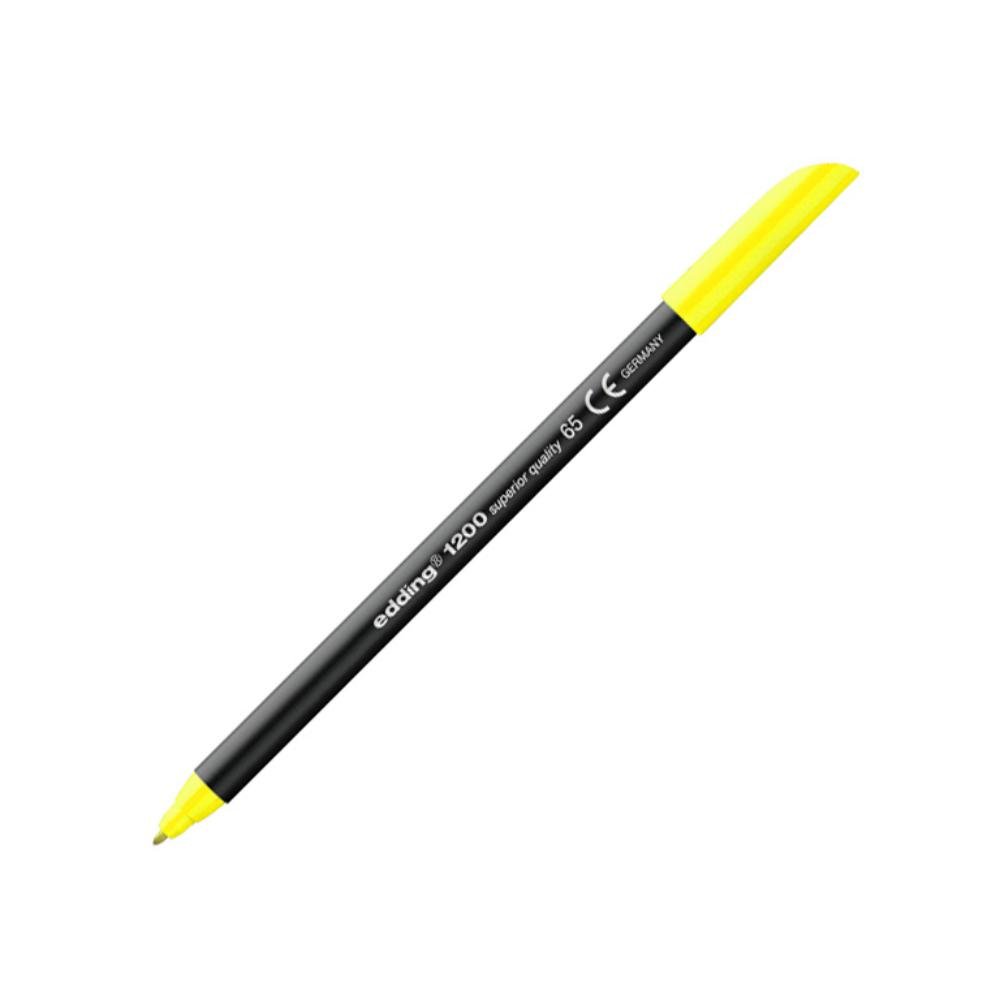 Rotulador Punta Fibra Edding 1200 Amarillo Neón