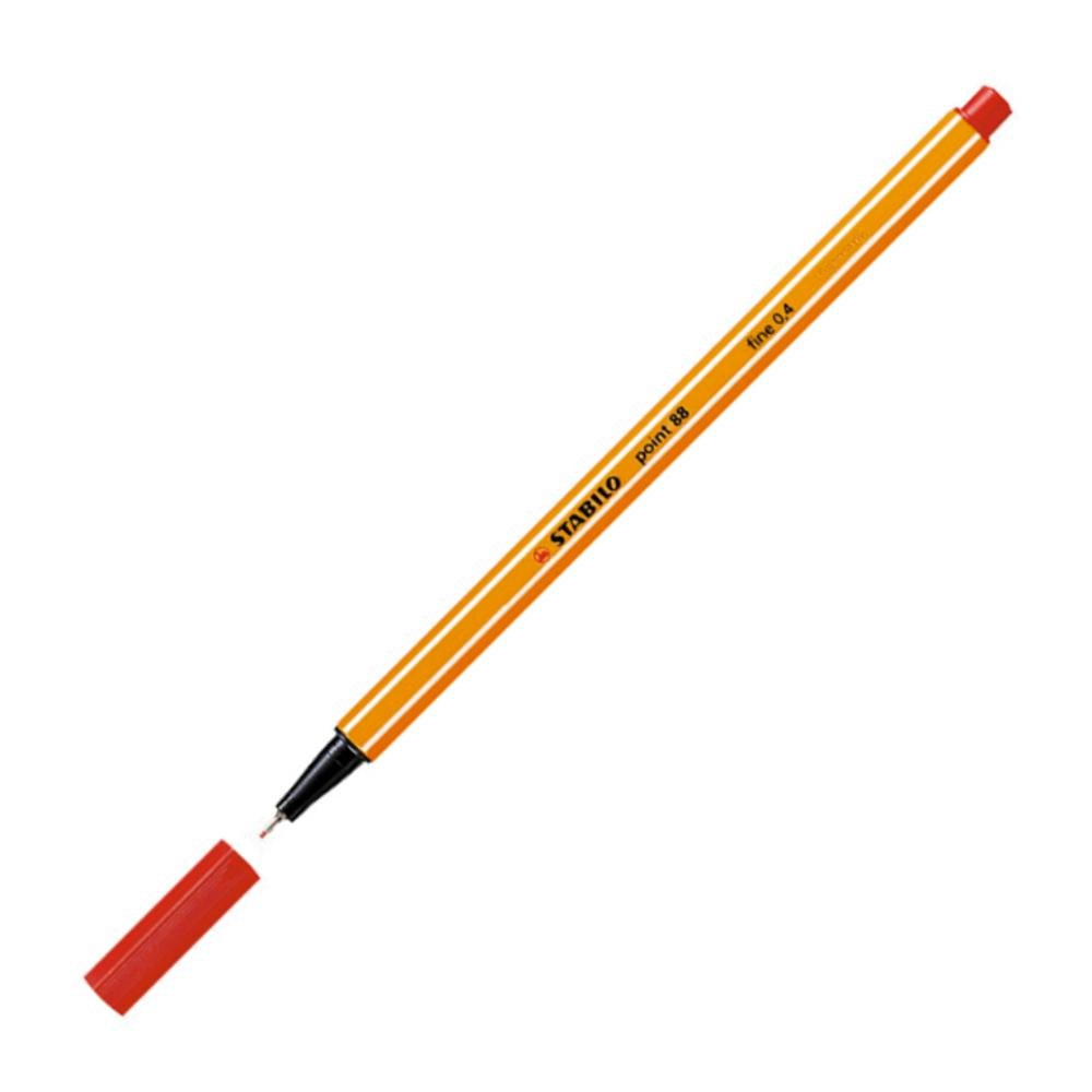 Rotulador Punta Fibra Stabilo Point-88 Rojo