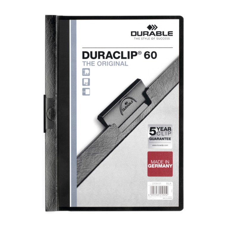 Dossier Durable A4 Duraclip 60 Hojas Negro
