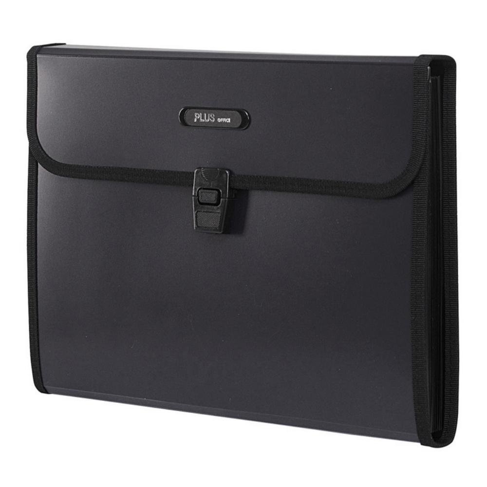 Carpeta Clasificadora Plus Office Broche A4 Negro Opaco