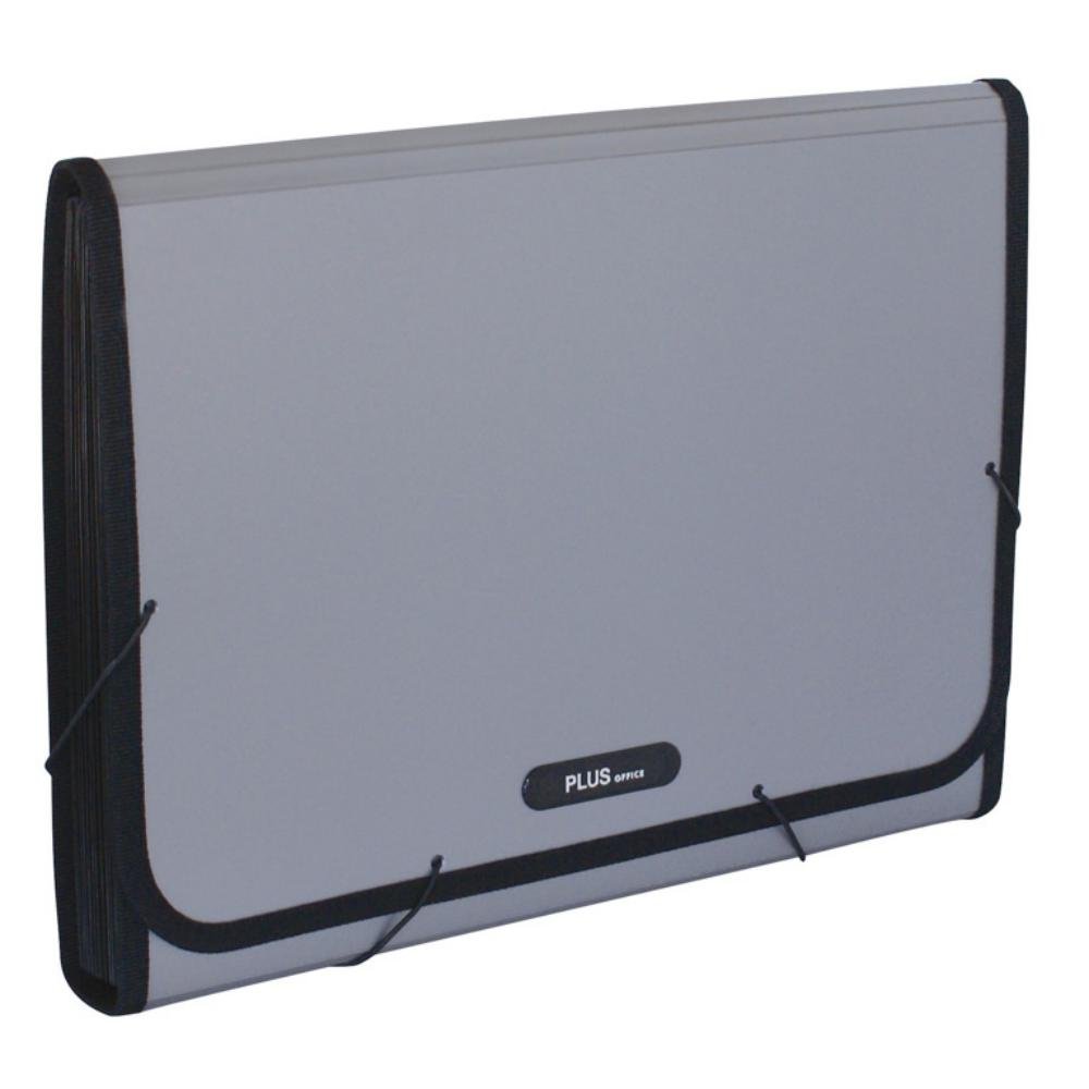 Carpeta Clasificadora Premium Plus Office A4 Gris Metálico