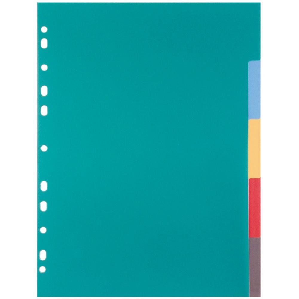Separadores Plus Office A4 Plástico 5 Colores