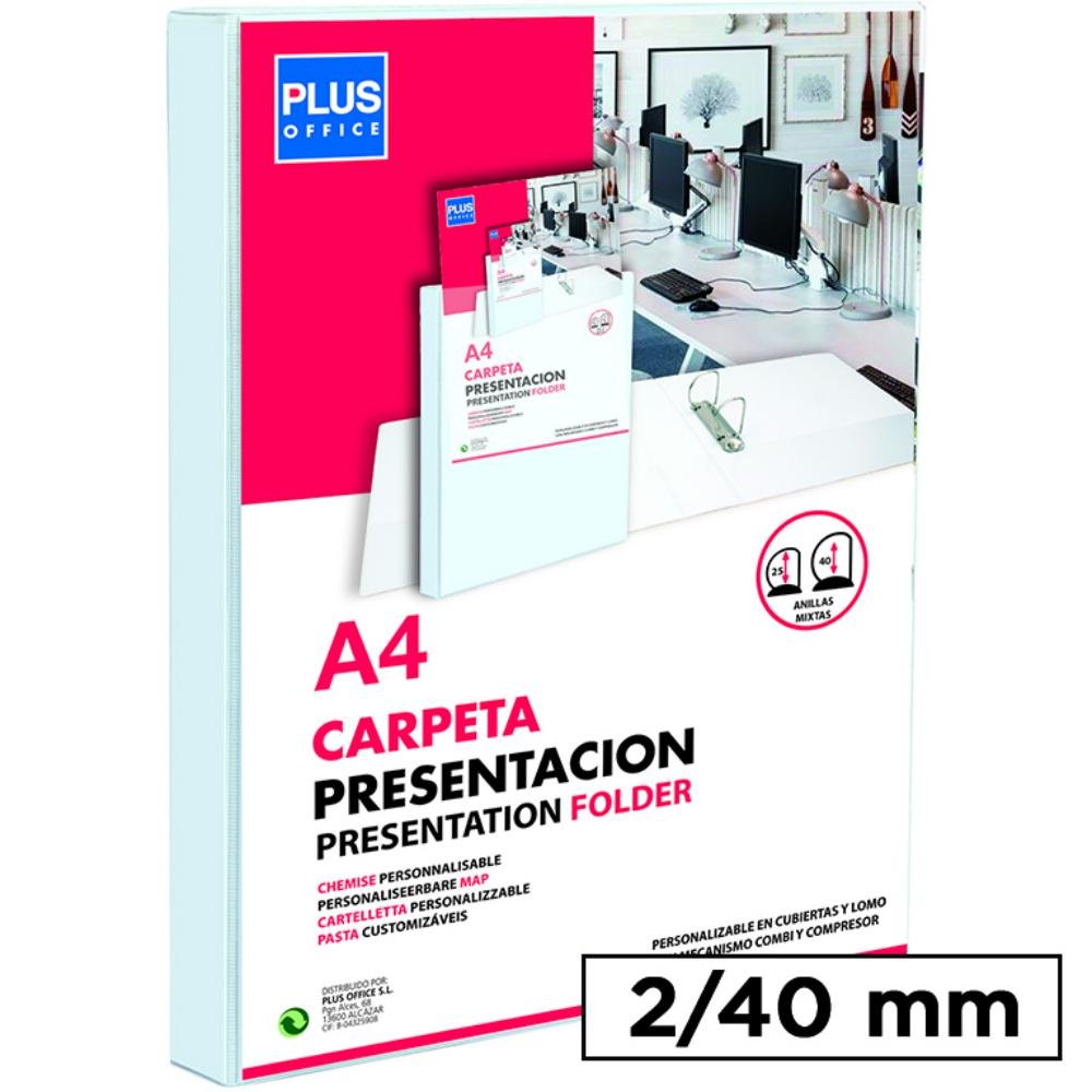 Carpeta Canguro Plus Office Rígida 2 Anillas 40 mm